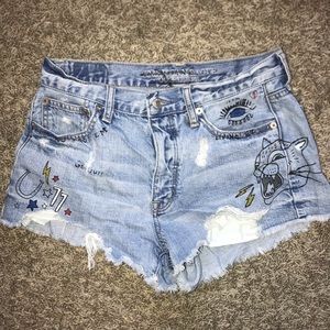 american eagle jean shorts!